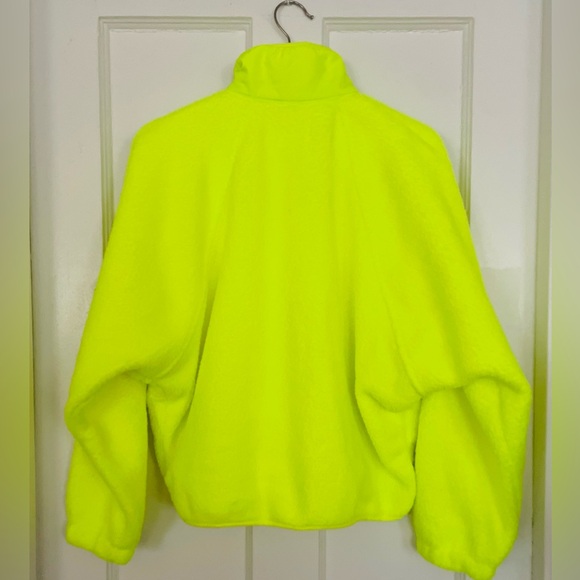 NWT! Free People FP Movement Hit The Slopes Neon Yellow Jacket Activewear Small - Picture 8 of 15